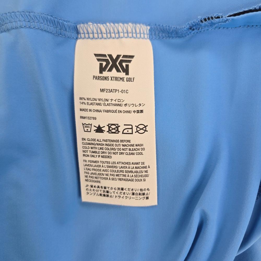 PXG Parsons Xtreme Golf Polo Mens XL Blue Short Sleeve Stretch Performance Shirt - Picture 7 of 8